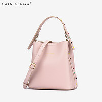 Cain Kenna女包水桶包单肩包斜挎包手提包时尚休闲女友CK1-131231 粉色