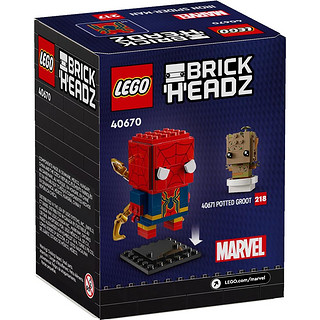 LEGO 乐高 BrickHeadz方头仔系列 40670 钢铁蜘蛛侠