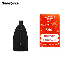 Samsonite 新秀丽 斜挎包2023商务胸包 大容量单肩包男士 KL5*005 黑色