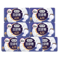 kotex 高洁丝 卫生巾放肆睡夜用420mm超长整箱组合装姨妈