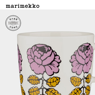marimekko【亚洲系列】秋冬VIHKIRUUSU印花马克杯400ml 白色、粉色、赭石色