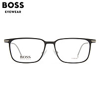 HUGO BOSS 眼镜框钛合金商务眼镜架1253+配万新1.67防蓝光镜片