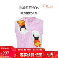 JWANDERSON JW ANDERSON 男款天鹅嵌花针织背心 浅粉色 M