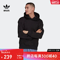 adidas 阿迪达斯 官方outlets阿迪达斯三叶草男装运动连帽套头卫衣H62531