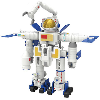 磁吸拼装长征六号火箭男孩仿真航空航天飞机模型儿童玩具摆件