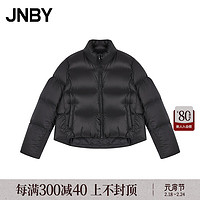 JNBY/江南布衣23冬羽绒服宽松立领长袖通勤5NBC1572H 001/本黑 S