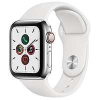 苹果手表Apple watch S3计步 检测心率蓝牙gps运动成人智能手表 白色 美版 42mm 运动型