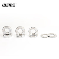 WEME健身力训分数小钢片 深蹲卧推小重量杠铃片 硬拉小配重杠铃杆奥杆 4层电镀款一套5公斤(各2片)