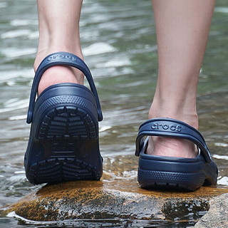 卡骆驰（crocs）男鞋女鞋鞋子2024春季经典克骆格轻盈舒适涉水轻便休闲鞋 10001-410复古深蓝/透气耐穿 39-40