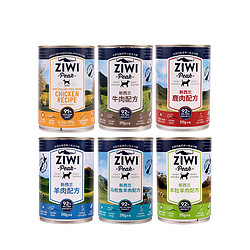 ZIWI 滋益巅峰 全犬狗罐390g*6罐鹿肉新西兰狗罐头零食羊肚狗狗湿粮正品