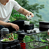 万仟堂（Edenus）露营茶具套装 户外喝茶装备便携式旅行茶具 山水之间 羊脂白釉
