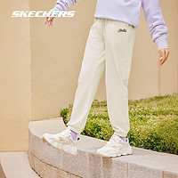 SKECHERS 斯凯奇 秋季休闲百搭宽松黑色运动长裤