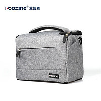 艾博森（i-boxine）单肩包相机包 便携休闲数码 摄影包 微单/单反相机包  D11适用于佳能 索尼 尼康 富士 灰色 大