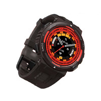 AMAZFIT 跃我 Active Edge 智能手表 黑色 熔岩黑TPU表带(北斗、GPS、血氧、心率)