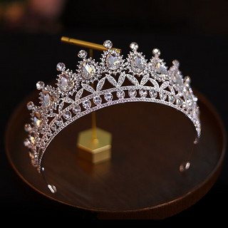 米蔓（MIMORE）皇冠头饰十八岁公主王冠求婚领证新娘结婚头饰 女王头冠