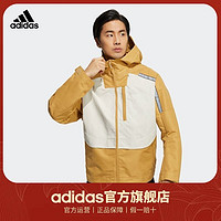 adidas 阿迪达斯 男秋季都市机能风宽松运动休闲健身连帽夹克外套HM5165