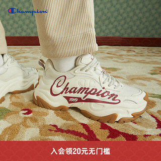 Champion【王俊凯同款】 冠军24老爹鞋女Champ XXL League男款休 暗红（女款） 45