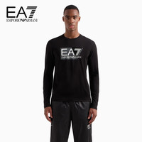 阿玛尼EMPORIO ARMANI【礼物】24早春EA7男装大徽标印花长袖运动T恤