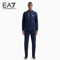阿玛尼EMPORIO ARMANI24早春EA7男装大徽标印花连帽运动套装 1554藏青色 XXL