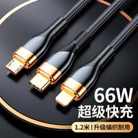 萨勒芬妮 66W超级快充 数据线  Type-C,  USB 尼龙织