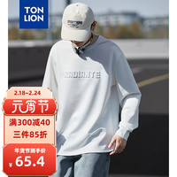 唐狮 TONLION24春长袖T恤男 本白 M