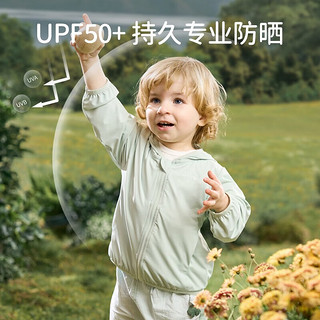 欧孕（OUYUN）宝宝防晒衣连帽UPF50+防紫外线男女薄款防晒服2024 佩拉粉 100/52