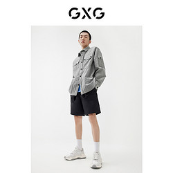 GXG 奥莱 22年男装 春季浪漫格调系列灰色衬衫