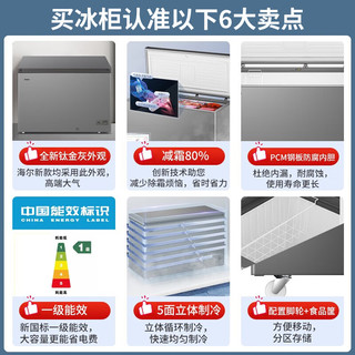 Haier 海尔 鑫蓝系列 BC/BD-308GHPT 卧式冷柜 308L 钛金灰