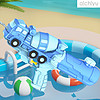 爱吃鱼（aichiyu）儿童成人工程车水枪呲水枪夏季戏水玩具沙滩户外玩具玩具