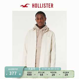 HOLLISTER 24春夏保暖百搭工装夹克外套 男 355947-1 奶油色 XS