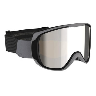DECATHLON 迪卡侬 滑雪眼镜雪镜可戴近视眼镜柱面款黑色S/M2422503