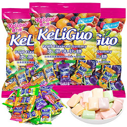 Keliguo 棵力果 水果软糖马来西亚风味500g约120颗结婚喜糖零食年货糖果
