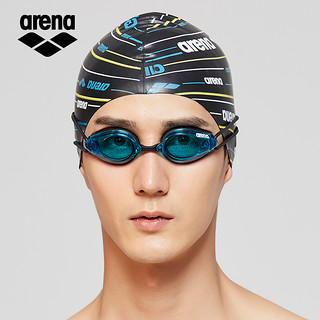 arena 阿瑞娜 泳镜 进口竞速款高清防水防雾专业比赛训练游泳眼镜 低水阻游泳镜 男女通用 1700N-BLU 蓝色