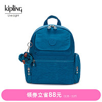 凯普林 kipling男女款轻便帆布2024春季休闲书包旅行包双肩背包|MATTA MATTA-叛蓝色
