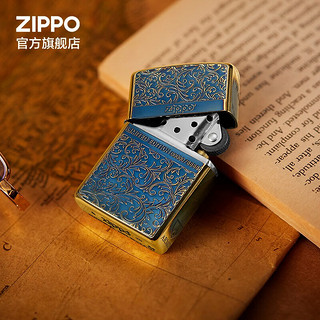 ZIPPO 之宝 煤油防风打火机 商务机型 幸运唐草火机 礼品礼物送男友 LCS-0010