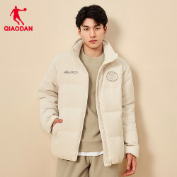 qiaodan乔丹中国乔丹运动羽绒服男2023年冬季新款男士灯芯绒加厚保暖
