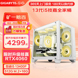 GIGABYTE 技嘉 酷睿i5 13400F台式组装电脑主机RTX404