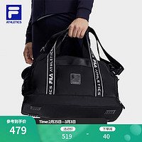 斐乐（FILA）男士提包2023冬单肩包斜跨包手提包运动包 深黑-BK XS