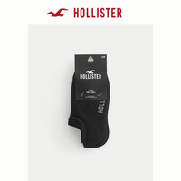 HOLLISTER24春夏5双装Logo及踝袜低帮船袜 男 356615-1 黑色 S/M