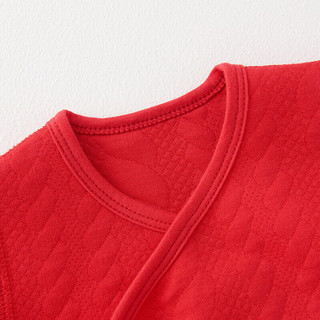 童泰婴儿和服套装秋冬0-3月拜年衣服新生新年TS33J713A-DS红色59cm