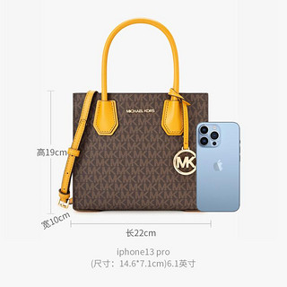 MICHAEL KORS 迈克·科尔斯 MK/Mercer中号老花风琴款手提托特包