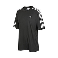 adidas ORIGINALS OVERSIZED TEE三叶草女士舒适透气休闲运动短袖T恤