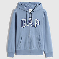 Gap 盖璞 男女装秋冬LOGO法式圈织软上衣853131情侣运动连帽开衫卫衣