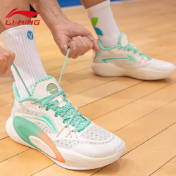 lining李宁篮球鞋男2023夏季新款耐磨减震中低帮实战篮球场地鞋abps