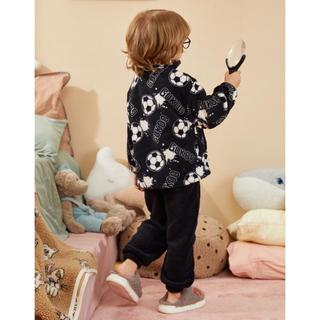 GUKOO 果壳 男童珊瑚绒保暖家居服套装