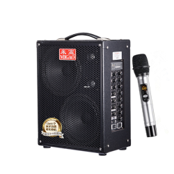 migao米高音响mg883a锂电池户外民谣乐器木吉他弹唱卖唱直播音箱流浪