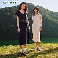 GANT 甘特 2023春夏新款女士时尚无袖V领连衣裙|4201328