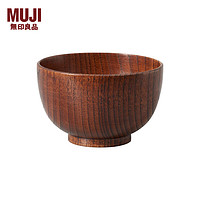无印良品（MUJI）木制 汤碗 餐具 饭碗 原色 10.5cm /小