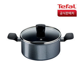 特福（Tefal）法国特福tefal不沾锅汤锅奶锅炖锅火锅电磁炉燃气用 汤锅- 24cm