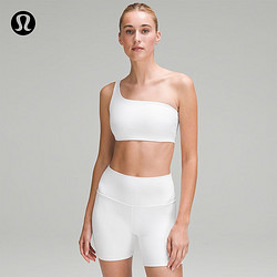 lululemon 丨Nulu™ 女士罗纹运动内衣 *斜肩款 LW2DO5S 瑜伽内衣 白色 8